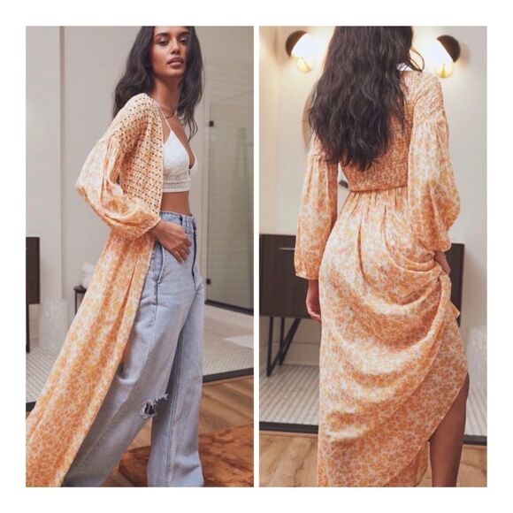 New with tag Free People Kadence Duster  size M - Picture 1 of 8